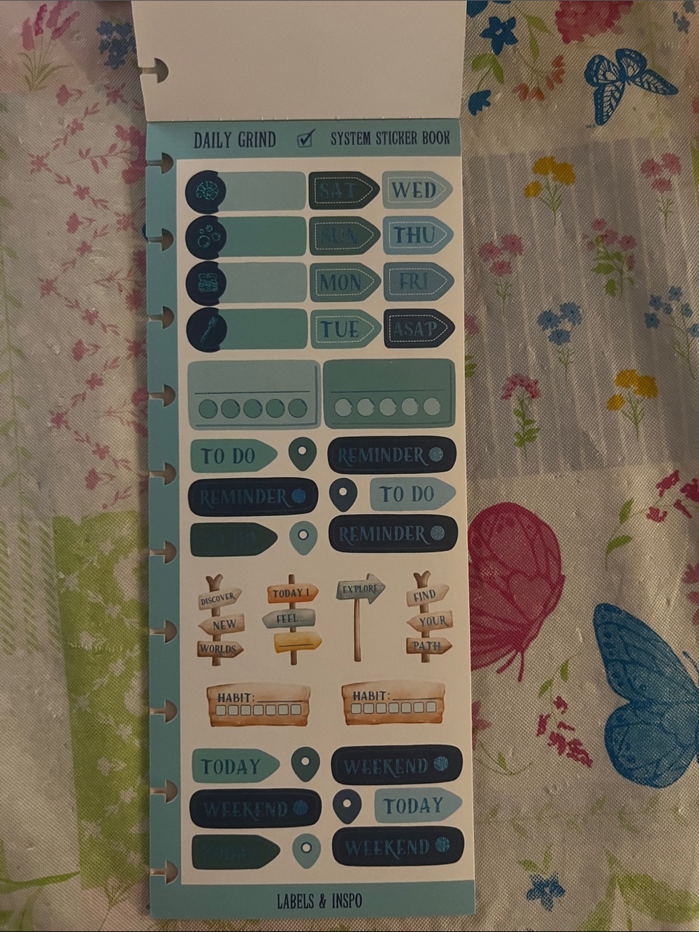 Daily Grind Planner- Adventure System Sticker Book - Picture 7 of 13